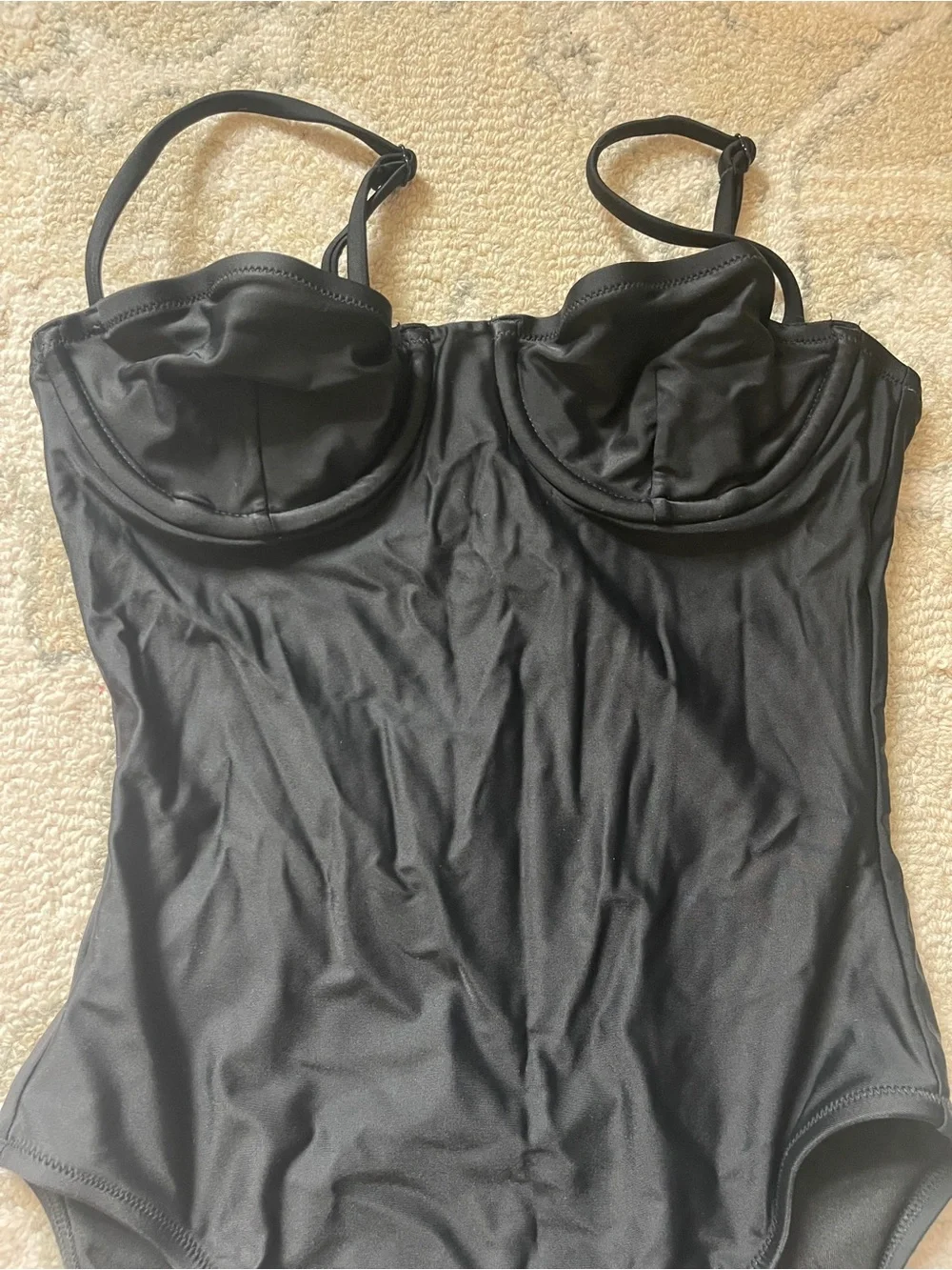 J Crew Black One Piece Swimsuit